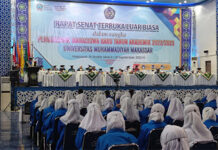 Unismuh Makassar Kukuhkan 4.051 Mahasiswa Baru