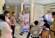 Jasa Raharja Perwakilan Pare-pare Gelar Pemeriksaan Kesehatan Gratis