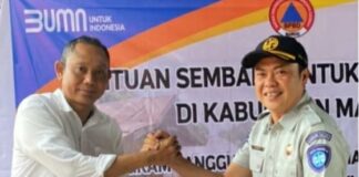 Jasa Raharja Cabang Sulsel Serahkan Bantuan Sembako Untuk Korban Banjir di Kabupaten Mamuju