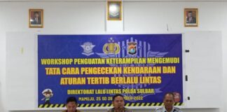 Kepala Jasa Raharja Perwakilan Mamuju Jadi Pemateri Giat Workshop Penguatan Keterampilan Mengemudi, Ini Katanya!