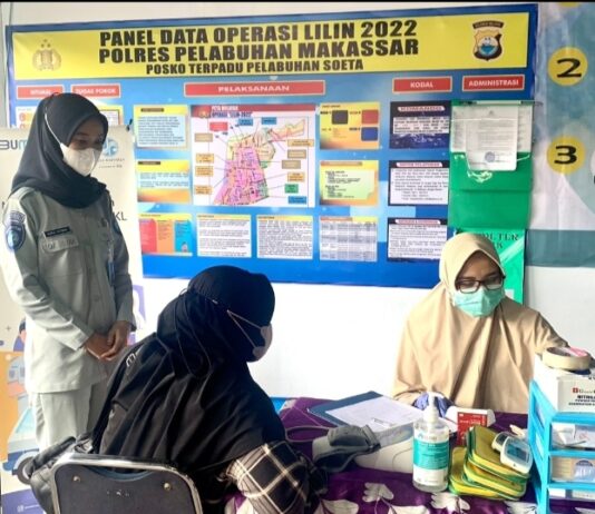 Jasa Raharja Sulsel Sediakan Layanan Pemeriksaan Kesehatan Gratis di Posko Terpadu Nataru Pelabuhan Soekarno-Hatta Makassar