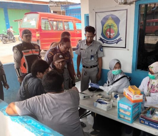 Jasa Raharja Sulsel Gelar Pemeriksaan Kesehatan Gratis di Terminal Jeneponto