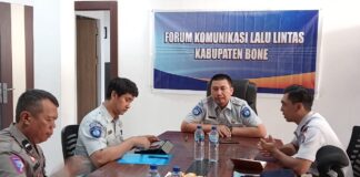 Maraknya Kendaraan Listrik, Jasa Raharja Perwakilan Watampone Adakan Rakor Forum Komunikasi Lalu Lintas Kabupaten Bone